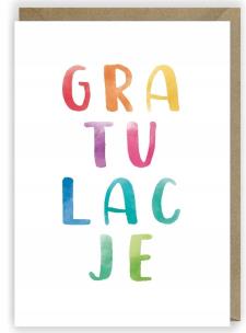 Opakowanie Kartka okolicznościowa Gratulacje K042