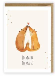 Opakowanie Kartka okolicznościowa Liski, Jo Ma Ha K024