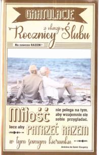 Opakowanie Kartka okolicznościowa Rocznica Ślubu R01