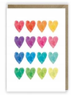 Opakowanie Kartka okolicznościowa Serduszka, eko koperta K032