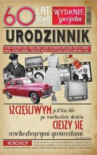 Opakowanie Kartka okolicznościowa Urodziny 60 U48