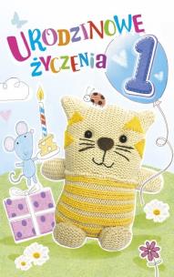 Opakowanie Kartka okolicznościowa Urodziny Roczek N05