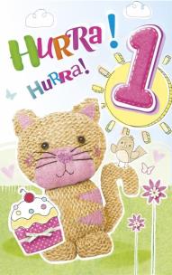 Opakowanie Kartka okolicznościowa Urodziny Roczek N08