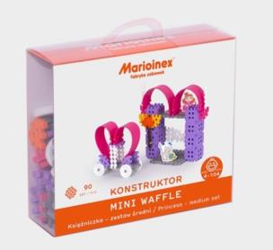 Klocki Mini Waffle Księżniczka średni blister. Wydawca: MARIOINEX. Multiszop.pl Opakowanie Klocki Mini Waffle Księżniczka średni blister