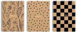 Opakowanie Kołozeszyt A4/80K kratka PERF. KRAFT HS (5szt)