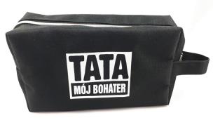 Opakowanie Kosmetyczka czarna. Tata - mój bohater