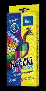 Opakowanie Kredki ołówkowe Tetis dwustronne 24 kolory/12 sztuk