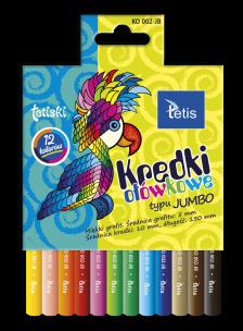 Opakowanie Kredki ołówkowe Tetis okrągłe jumbo 12 kolorów