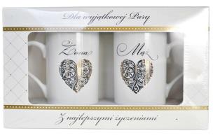 Opakowanie Kubek komplet Q 699 Ślub (Serce)