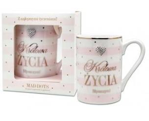 Opakowanie Kubek Mad Dots-Królowa życia