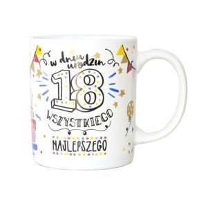 Opakowanie Kubek Q 768 Urodziny 18 konfetti