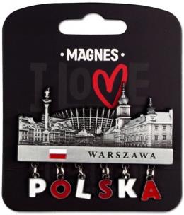 Opakowanie Magnes I love Poland Warszawa ILP-MAG-E-WAR-28