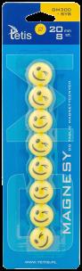 Opakowanie Magnesy do tablic 20mm/8 uśmiech żółte