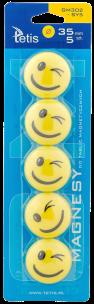 Opakowanie Magnesy do tablic 35mm/5 uśmiech żółte