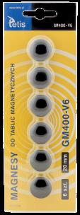 Opakowanie Magnesy do tablic czarne 20mm/6