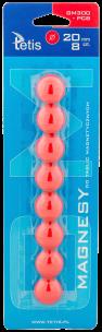 Opakowanie Magnesy do tablic czerwone gładkie 20mm/8