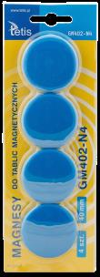 Opakowanie Magnesy do tablic niebieskie 40mm/4
