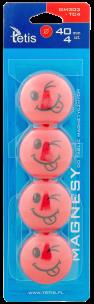 Opakowanie Magnesy do tablic Tetis czerwone języki 40mm/4