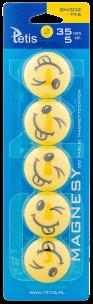Opakowanie Magnesy do tablic Tetis żółte języki 35mm/5
