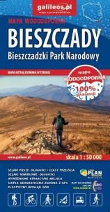 Okładka książki Mapa tur. - Bieszczady - Bieszczadzki Park...
