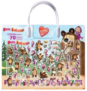 Okładka książki Masza i Niedźwiedź. Kocham naklejać