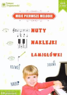Okładka książki Moje pierwsze melodie na fortepian z naklejkami