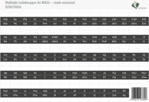 Opakowanie Naklejki indeksujące do Biblii - małe minimal