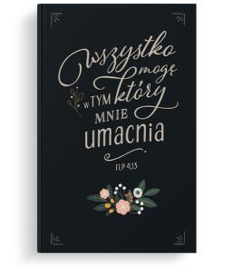 Opakowanie Notatnik Lux - Wszystko mogę w Tym