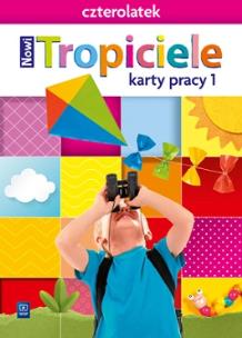Okładka książki Nowi Tropiciele Czterolatek. Karty pracy cz.1 WSIP