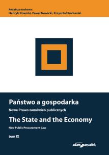 Okładka książki Państwo a gospodarka. Nowe prawo zamówień publicznych. Tom IX