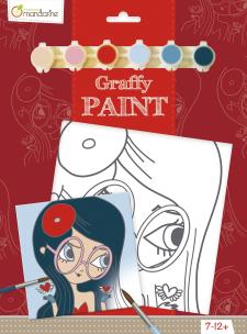 Opakowanie Podobrazie z nadrukiem + farbki + pędzel - Boheme 20x20 cm