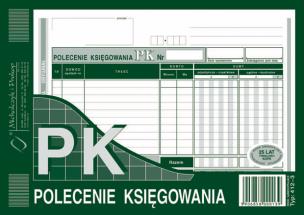Opakowanie Polecenie księgowania A5 poziom