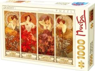 Opakowanie Puzzle 1000 Alfons Mucha, Kamienie szlachetne