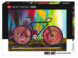 Opakowanie Puzzle 1000 Bike art, Kolarzówka