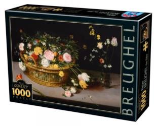 Opakowanie Puzzle 1000 Brueghel, Kwiaty w drewnianym naczyniu
