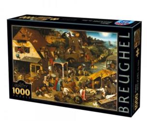Opakowanie Puzzle 1000 Brueghel, Przysłowia