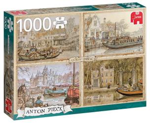 Opakowanie Puzzle 1000 PC Pieck Łodzie kanałowe G3