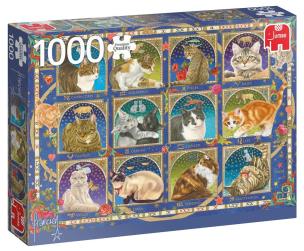 Opakowanie Puzzle 1000 PC Westering Horoskop z kotami G3