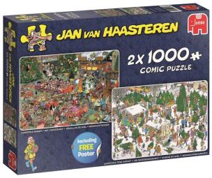 Opakowanie Puzzle 2x1000 Haasteren Świąteczne prezenty G3