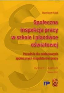 Okładka książki Społeczna inspekcja pracy w szkole i placówce...
