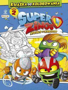 Okładka książki SuperZings - Książka do kolorowania + figurka
