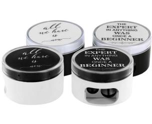 Opakowanie Temperówka podwójna z pojemnikiem Metal(12szt) KUM