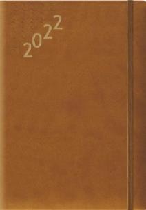 Opakowanie Terminarz 2022 A5 Flex z gumką brązowy