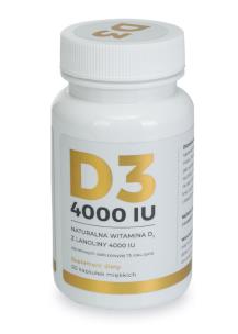 Zdjęcie produktu Visanto Zięba Witamina D-3 z lanoliny 4000IU 60kaps