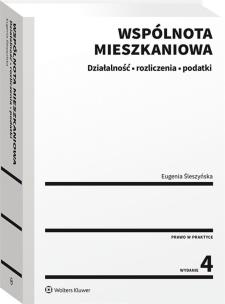 Okładka książki Wspólnota mieszkaniowa Działalność rozliczenia podatki