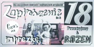 Opakowanie Zaproszenie Urodziny Z09