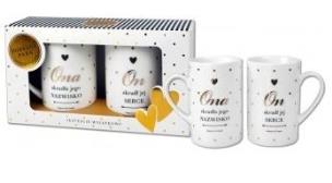 Opakowanie Zestaw kubków Gold-Ona i On