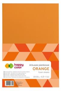 Opakowanie Arkusze piankowe A4 5szt pomarańcz HAPPY COLOR