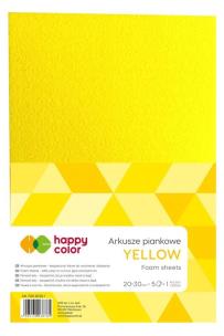 Opakowanie Arkusze piankowe A4 5szt żółte HAPPY COLOR
