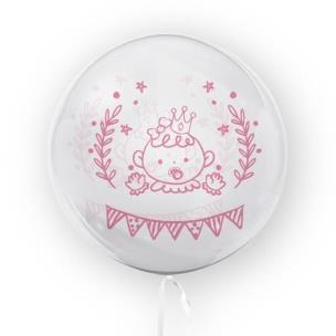 Opakowanie Balon 45cm Dziewczynka Baby Shower TUBAN
